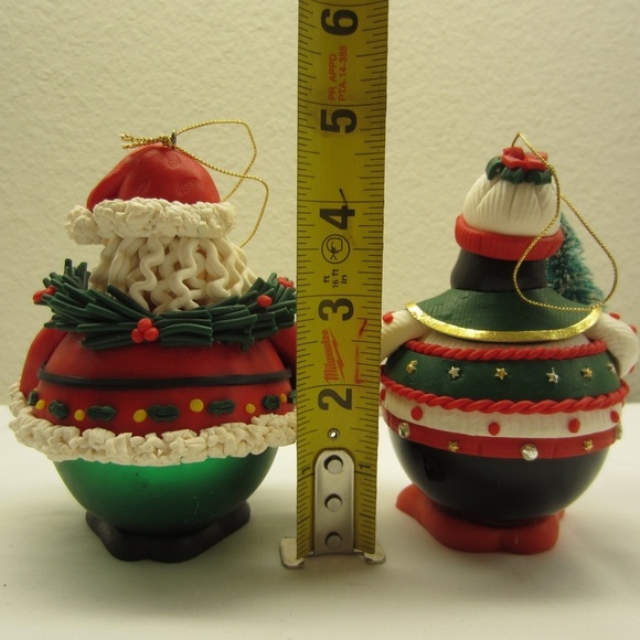 Vintage Traditions collectible Christmas Characters -Chubby Santa & Penguin - Picture 5 of 13